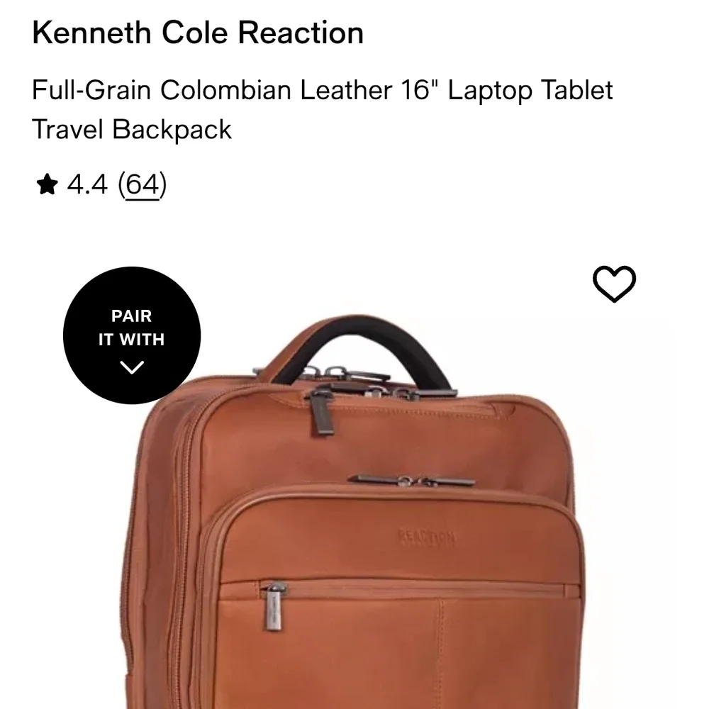 Kenneth Cole Reaction Full-Grain Colombian Leather 16